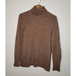 Women's Daisy Fuentes Brown/Taupe Knit Sweater Size 1X Plus Size Brown Cardigan